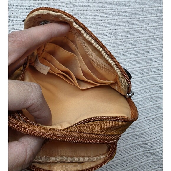 NWT Baggallini Globetrotter Mini Crossbody Tan Adjustable Travel Lightweight - Picture 8 of 16